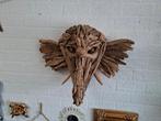 schitterende handgemaakte wand olifant van drijfhout, Antiek en Kunst, Ophalen of Verzenden
