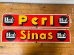 Emaille Reclameborden Hero Perl & Sinas - Origineel, Ophalen of Verzenden, Zo goed als nieuw, Reclamebord
