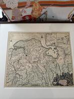 Oude landkaart Groningen Carel Allard 50 cm breed, Boeken, Atlassen en Landkaarten, Nederland, Ophalen of Verzenden, Zo goed als nieuw
