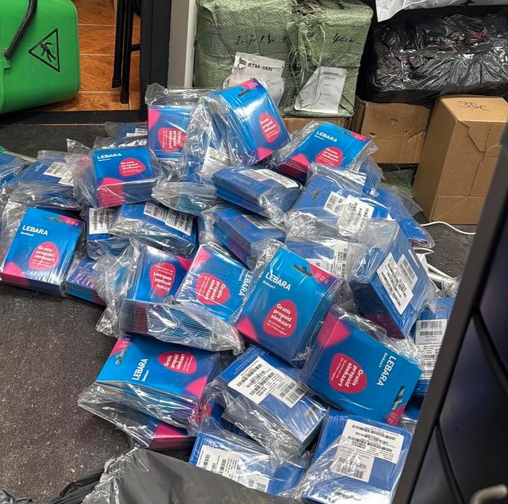 Lebara Prepaid Simkaarten - Direct Actief - Grote Aantallen, Telecommunicatie, Prepaidkaarten en Simkaarten, Nieuw, Prepaidkaart