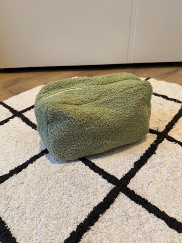 Nieuw pistache groen toilettas make-up tas beauty case teddy beschikbaar voor biedingen