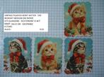 vintage plaatjes 10x13 kerst katten 559 ( alleen verzenden, Hobby en Vrije tijd, Kaarten | Zelf maken, Ophalen, Nieuw, Kerst, Knipvel