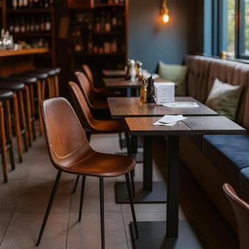 Vintage leren design stoelen, Piana franky stoel retro.  903 beschikbaar voor biedingen