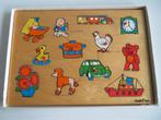VINTAGE  SIMPLEX PUZZEL met Doos o.a. 2 CV  Poedel en Boot, Ophalen of Verzenden