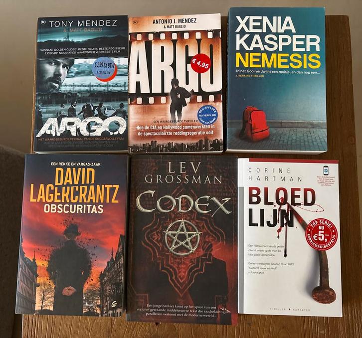 Boekenpakket van zes Thrillers, Boeken, Thrillers, Zo goed als nieuw, Nederland, Ophalen