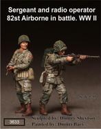 H-294,RESIN FIGUREN 1-35,US SERGEANT & RADIO OPERATOR IN, Ophalen of Verzenden, Nieuw