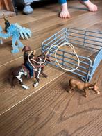 Schleich Cowboy Set 41418, Ophalen, Zo goed als nieuw, Jongen of Meisje