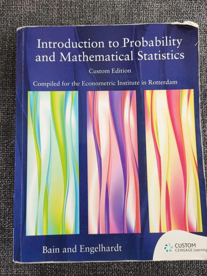 Introduction to Probability and Mathematical Statistics, Boeken, Studieboeken en Cursussen, Zo goed als nieuw, WO, Beta, Ophalen of Verzenden