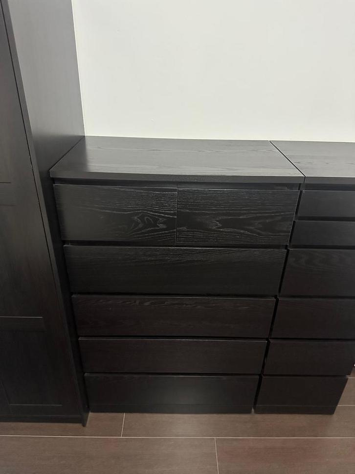 IKEA MALM ladekast – donkerbruin – uitstekende staat, Huis en Inrichting, Kasten | Ladekasten, Zo goed als nieuw, 50 tot 100 cm