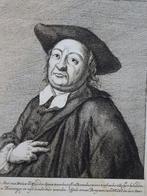 Ets portret predikant Hendrik Velse, GJ Xaverij, 18e eeuw, Antiek en Kunst, Verzenden