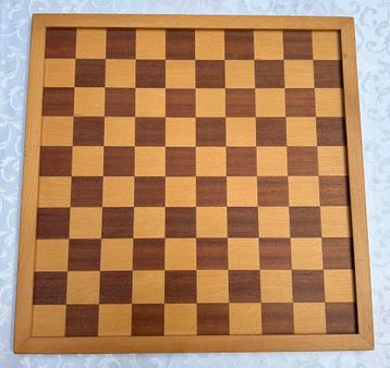 Houten schaak/dambord 44 x 44 cm schaken dammen beschikbaar voor biedingen