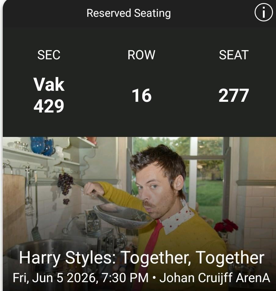 Harry Styles, 4 kaartjes, ruilen voor Bruno Mars kaartjes, Tickets en Kaartjes, Kortingen en Cadeaubonnen, Drie personen of meer