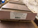 Ingelstad Eiken Donker Gerookt 40m2 met plinten, Ophalen, Vloerdelen of -planken, Zo goed als nieuw, 10 m² of meer