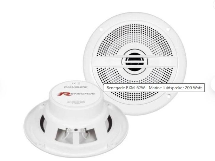 Renegade RXM-62W - Marine-luidspreker 200 Watt, Auto diversen, Autospeakers, Nieuw, Ophalen of Verzenden