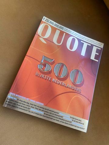  Quote 500 – Editie 2024 | De Rijkste Nederlanders  beschikbaar voor biedingen