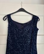 Top Vintage Galajurk Blauw Glitter, Kleding | Dames, Jurken, Blauw, Ophalen of Verzenden, Zo goed als nieuw, Maat 36 (S)
