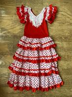 Verkleedkleding Spaanse jurk maat 116-128, Kinderen en Baby's, Carnavalskleding en Verkleedspullen, Meisje, 110 t/m 116, Gebruikt