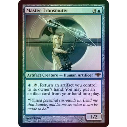 Master Transmuter, Hobby en Vrije tijd, Verzamelkaartspellen | Magic the Gathering, Zo goed als nieuw, Losse kaart, Foil, Ophalen of Verzenden