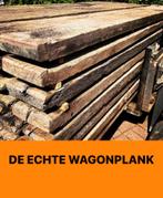 Wagonplanken , hout met karakter. Tevens ander oud eiken, Doe-het-zelf en Verbouw, Hout en Planken, Plank, Ophalen of Verzenden