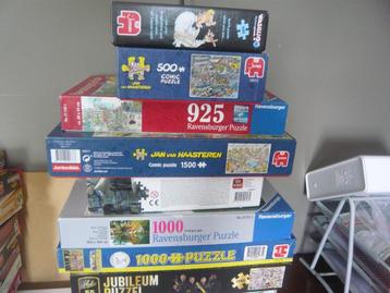 puzzels 1000 st. Wasgij; J.v.H. etc. beschikbaar voor biedingen