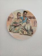 Prachtig oud porseleinen wandbord, Ophalen of Verzenden