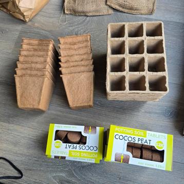 Tuin Startpakket: Zaden, Grond & Bakjes beschikbaar voor biedingen
