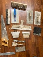 Cellenbetonzaag, rasp,lijmkammen, stucgereedschap, Doe-het-zelf en Verbouw, Gereedschap | Handgereedschap, Ophalen, Gebruikt