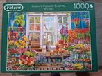 Falcon de luxe Flora's Flower Shoppe Puzzel 1000 stukjes, Ophalen, 500 t/m 1500 stukjes, Zo goed als nieuw, Legpuzzel
