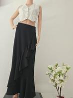 zwarte rok lang hoeft niet gestreken te worden shirt zijde r, Kleding | Dames, Jumpsuits, Ophalen of Verzenden, Zo goed als nieuw