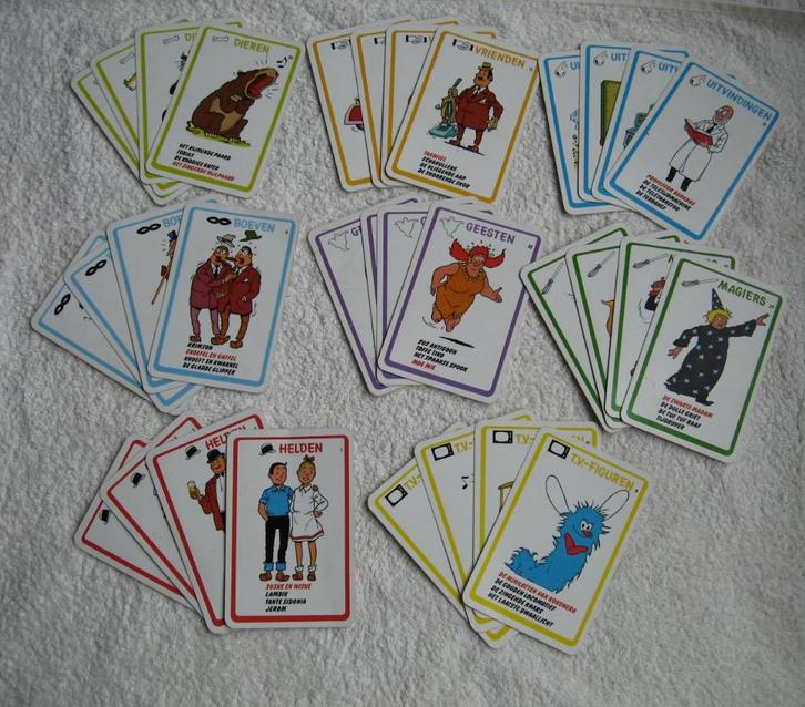 Suske en Wiske (Bob et Bobette) kwartetspel (2x), Verzamelen, Stripfiguren, Zo goed als nieuw, Boek of Spel, Suske en Wiske, Ophalen of Verzenden