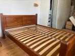 Mooi mahoniehouten bed-dressoirtje en nachtkastje, Ophalen, Gebruikt, Overige kleuren, 210 cm