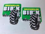 2 stickers Michelin BIB’X (banden/landbouw), Verzamelen, Stickers, Ophalen of Verzenden, Zo goed als nieuw, Merk