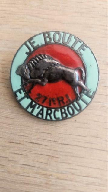 Embleem  271e infanterieregiment "Je boute et macbout" beschikbaar voor biedingen