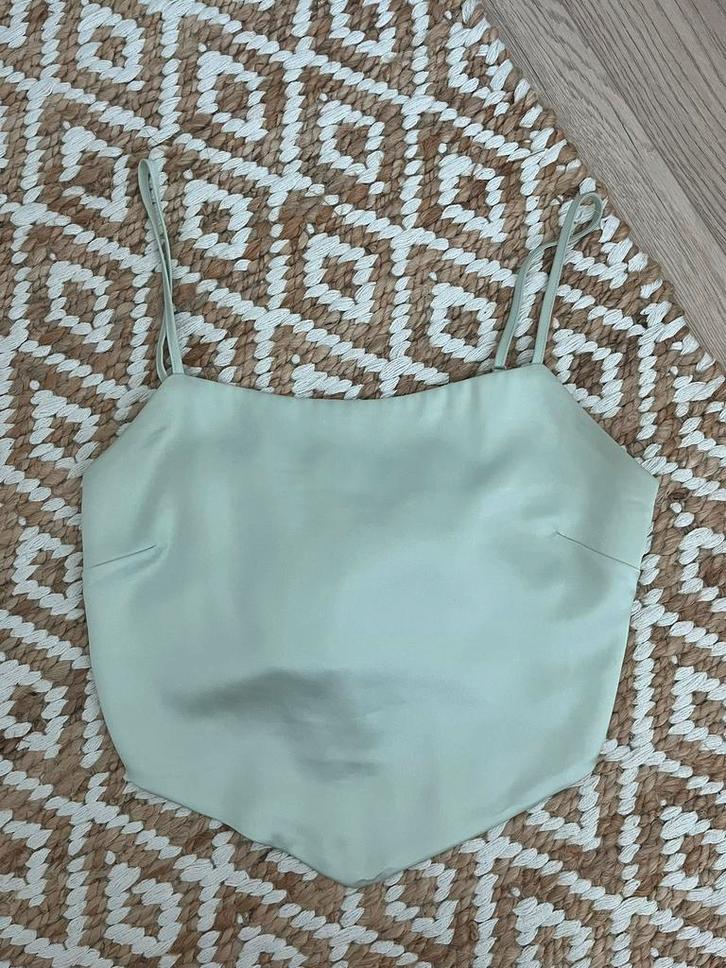 Mintgroene top Costes, Kleding | Dames, Tops, Zo goed als nieuw, Maat 36 (S), Groen, Zonder mouw, Ophalen of Verzenden