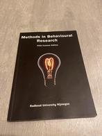 Methods in behavioural research, Boeken, Psychologie, Ophalen of Verzenden, Nieuw