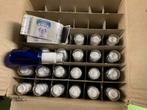 22 originele Lichtwesen lege flesjes - blauw met etiketten, Nieuw, Parfumfles, Ophalen of Verzenden