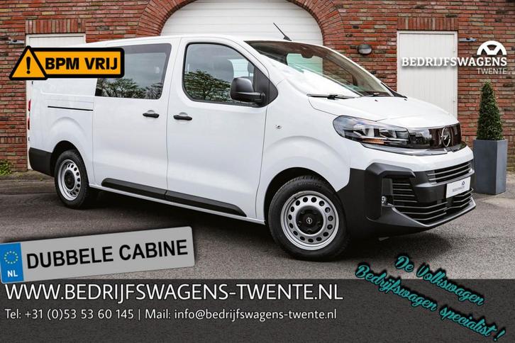 Opel Vivaro 1.5 Diesel 120pk L3H1 DUB/CAB, Auto's, Bestelauto's, Bedrijf, Te koop, Airconditioning, Climate control, Cruise Control