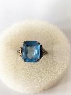 Prachtige antieke zilveren topaas ring, Verzenden, Zilver, Ring
