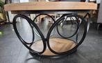 Ronde salontafel. Ijzer en hout, Huis en Inrichting, Tafels | Salontafels, Ophalen, 50 tot 100 cm, Rond, Nieuw