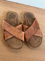 Bugatti bruine leren slippers maat 40, Slippers, Bugatti, Bruin, Ophalen of Verzenden