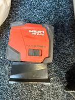 Hilti PM 2-PE Loodlaser - Rode Straal, Hoge Precisie, Doe-het-zelf en Verbouw, Meetapparatuur, Ophalen of Verzenden, Gebruikt