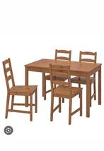 Nieuwe Jokkmokk eettafel met 4 stoelen ikea, Ophalen, 100 tot 150 cm, Nieuw, 50 tot 100 cm