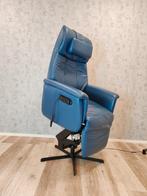 Luxe Prominent S100 leren sta op stoel relax fauteuil, Huis en Inrichting, Fauteuils, Prominent, Leer, Ophalen of Verzenden, Zo goed als nieuw