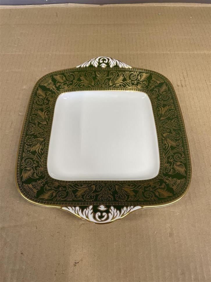 brood bord cake bord Wedgwood florentine arras green - W4170, Huis en Inrichting, Keuken | Servies, Zo goed als nieuw, Bord(en)
