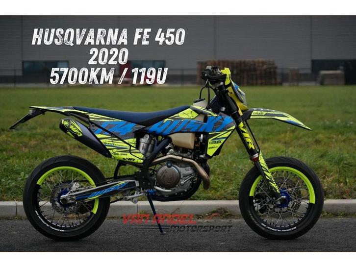 Husqvarna FE 450 Supermoto | Custom | FMF ! (bj 2020), Motoren, Motoren | Husqvarna, Bedrijf, Enduro, 12 t/m 35 kW, Minimaal motorrijbewijs A2
