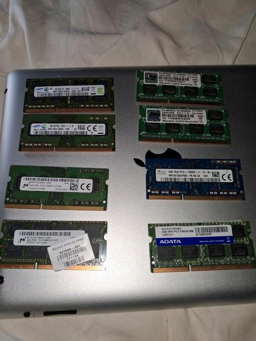 DDR3 Laptop Geheugen 4GB Modules, Computers en Software, RAM geheugen, Gebruikt, Laptop, DDR3, Ophalen of Verzenden
