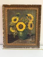 Grote bos bloemen zonnebloemen van Bavel 1943, Antiek en Kunst, Kunst | Schilderijen | Klassiek, Ophalen of Verzenden