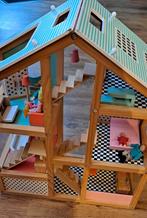 Leuk Hema houten poppenhuis met houten accessoires, Ophalen, Poppenhuis, Gebruikt, Hema