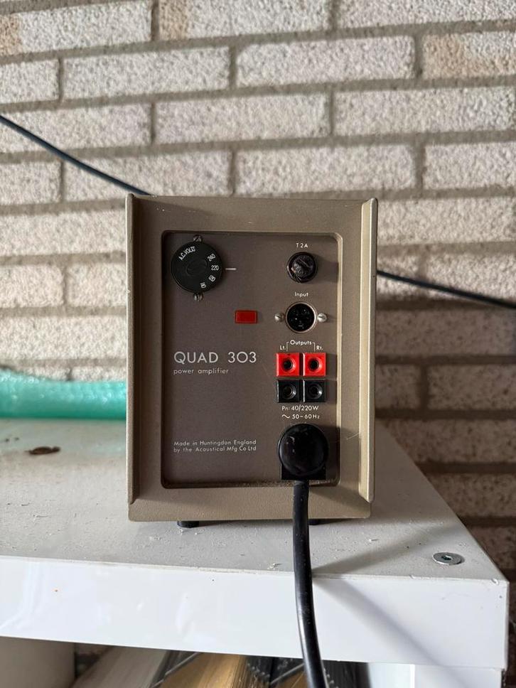Quad 303 Eindversterker - Klassieker!, Audio, Tv en Foto, Versterkers en Receivers, Gebruikt, Stereo, Minder dan 60 watt, Overige merken