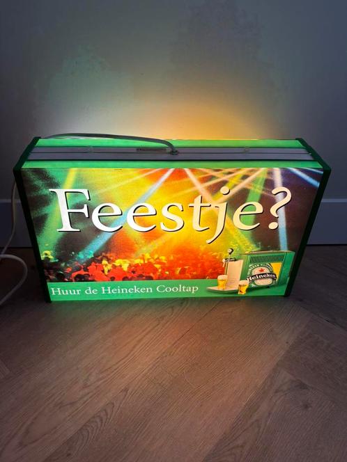 Heineken lichtbak / reclame lamp, Verzamelen, Merken en Reclamevoorwerpen, Zo goed als nieuw, Lichtbak of (neon) lamp, Ophalen of Verzenden